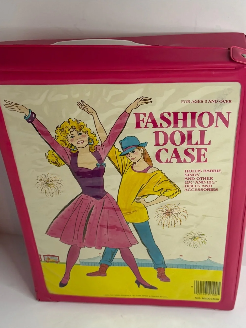 Vintage 1963 Mattel Fashion Queen Barbie Doll w/ 3 Wigs & Retro Carrying Case